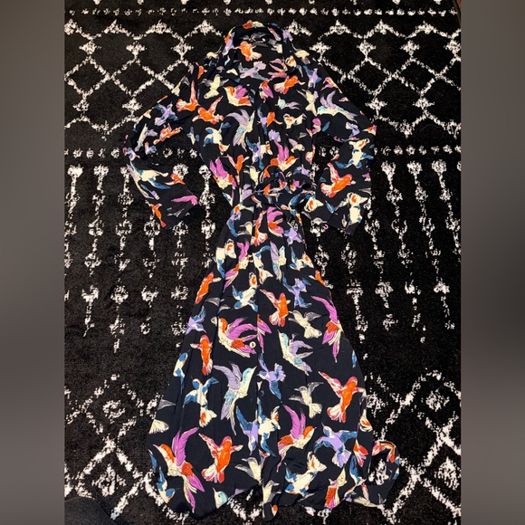 Mauve Dresses & Skirts - Maeve Anthropology bird Floral Print Women's Dress 6